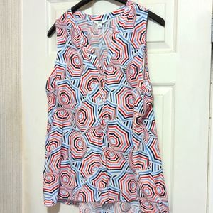 Crown and Ivy size XL dress tank beach umbrella print.